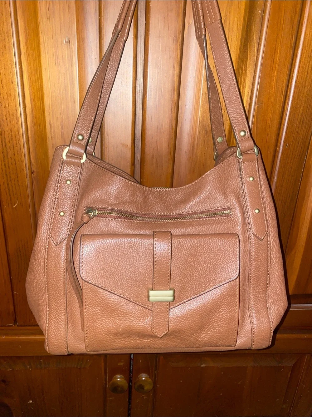 LODIS Texas Leather Madison Tote with dust bag